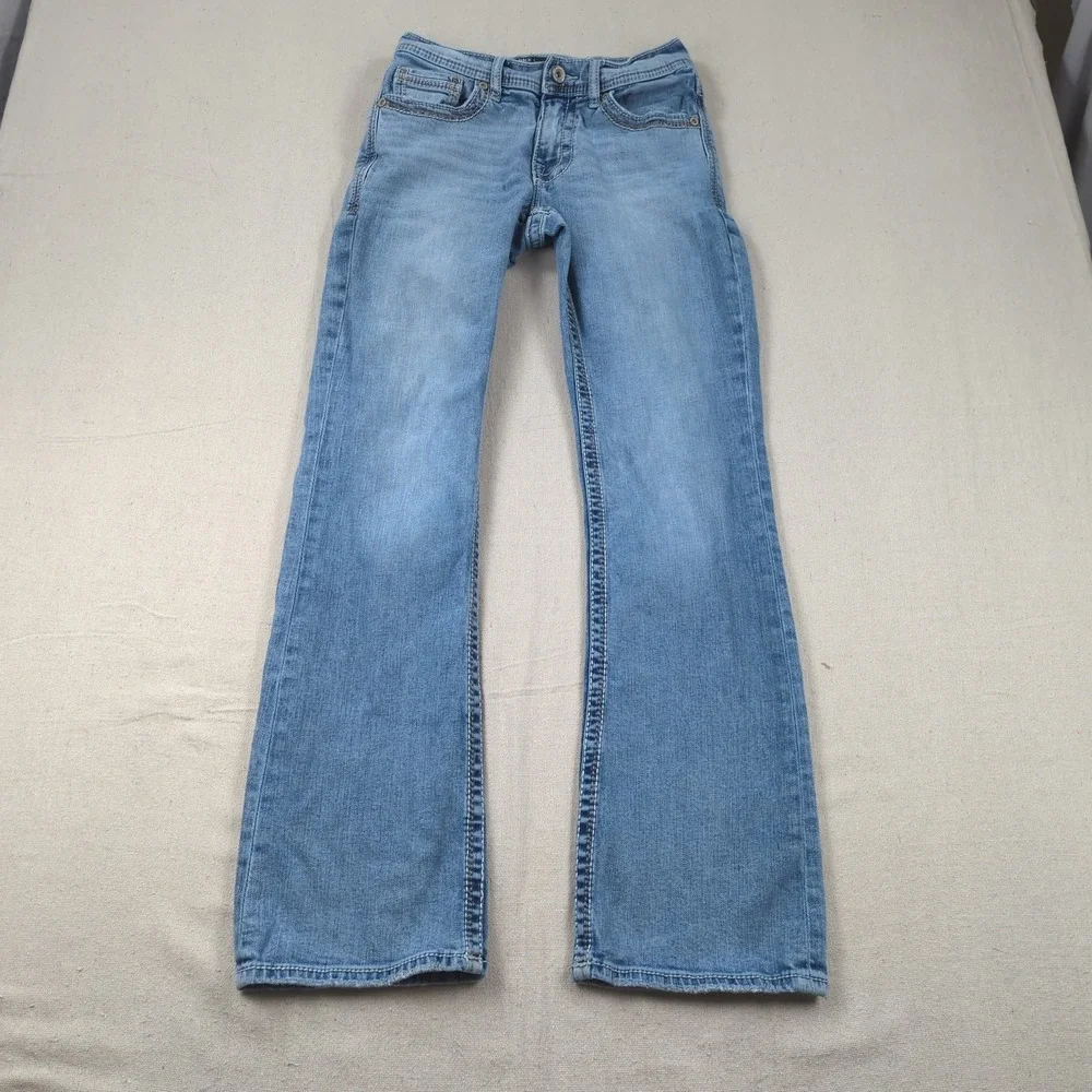 BKE Jeans Mens 29x32 Blue Fulton Boot Cut Western Cowboy Light Wash